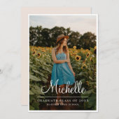 高等学校卒業生 案内状 (正面/裏面)