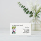 高等施気に設モダン 名刺 (スタンド正面)