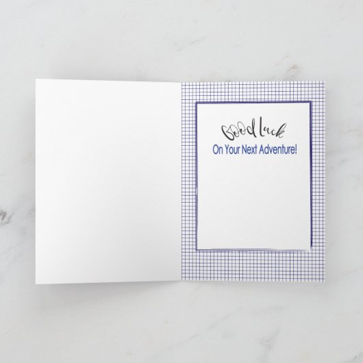 高等部はっきりした校ブルーモダン卒業 カード (内部)