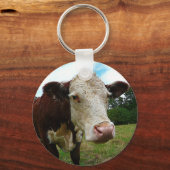 高精細ヘレフォード キーホルダー (正面)