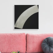 高純度チタン金属プレートの湾曲部 キャンバスプリント (インサイチュ (リビング))