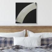 高純度チタン金属プレートの湾曲部 キャンバスプリント (インサイチュ (寝室))