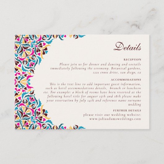 高級お洒落アイボリーフローラ縁どスタイル結婚s エンクロージャーカード (正面)