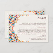 高級お洒落アイボリーフローラ縁どスタイル結婚s エンクロージャーカード (正面/裏面)