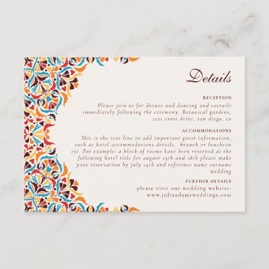 高級お洒落アイボリーフローラ縁どスタイル結婚s エンクロージャーカード (正面)