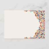 高級お洒落アイボリーフローラ縁どスタイル結婚s エンクロージャーカード (裏面)