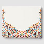 高級お洒落アイボリーフローラ縁どスタイル結婚s ゲストブック (裏面)