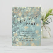 高級きらめくクリス企業のマスパーティーインビタ 招待状 (スタンド正面)