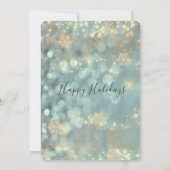 高級きらめくクリス企業のマスパーティーインビタ 招待状 (裏面)