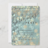 高級きらめくクリス企業のマスパーティーインビタ 招待状 (正面)