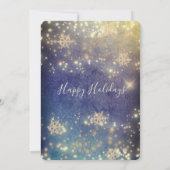 高級きらめくク企業のリスマスパーティー 招待状 (裏面)