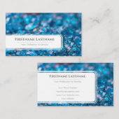 高級きらめく宝石の専門家のためのサファイアクリスタル 名刺 (正面/裏面)