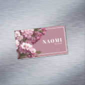 高級さくらんぼブロッサム金ゴールドフレーム マグネット名刺 (インサイチュ)
