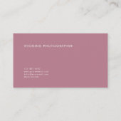 高級さくらんぼブロッサム金ゴールドフレーム 名刺 (裏面)