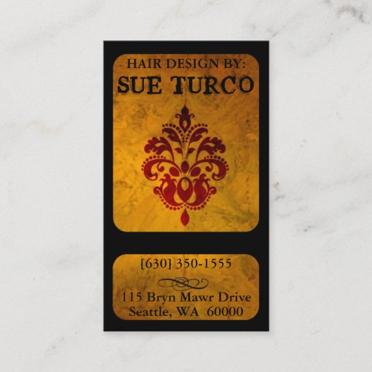 高級でモダンな名刺 名刺 (正面)