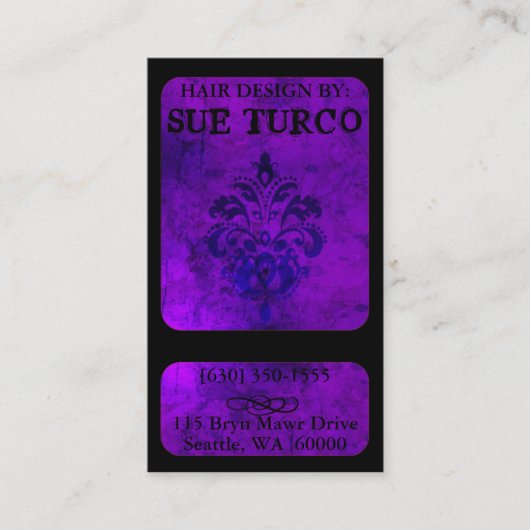 高級でモダンな名刺 名刺 (正面)