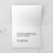高級で控えめなビジネスサンキューカード サンキューカード (内部)