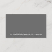 高級なイメージの写真のホールダーの中立灰色の企業の 名刺 (裏面)