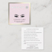 高級なエレガントまばたきがアイアフターケアをする ロイヤリティカード (正面/裏面)