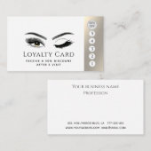高級なエレガントまばたきがウインクの目を作る ロイヤリティカード (正面/裏面)