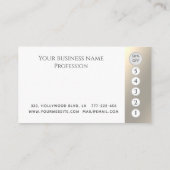 高級なエレガントまばたきがウインクの目を作る ロイヤリティカード (裏面)