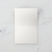 高級なカスミソウのフラワーウェディング サンキューカード (内部)