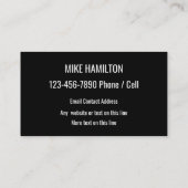 高級なカッコいいパーソナルトレーナーテーマ 名刺 (裏面)