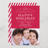 高級なクリスマス |ホリデーカード シーズンカード (正面/裏面)