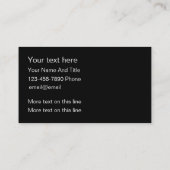 高級なグリッジーアニマルパターントレンディー名刺 名刺 (裏面)