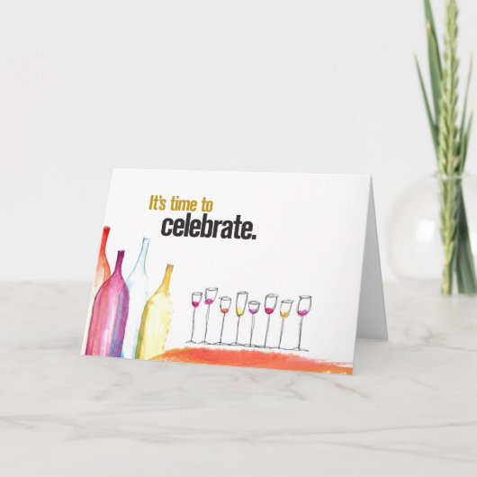 高級なサッシー誕生日カード カード (正面)