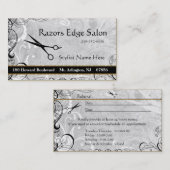 高級なサロンによってはアポイントメントの名刺が活気づきます 予約カード (正面/裏面)