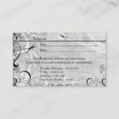 高級なサロンによってはアポイントメントの名刺が活気づきます 予約カード (裏面)