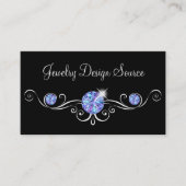 高級なジュエリーデザイナーの華きらきら光るやかさ 名刺 (正面)