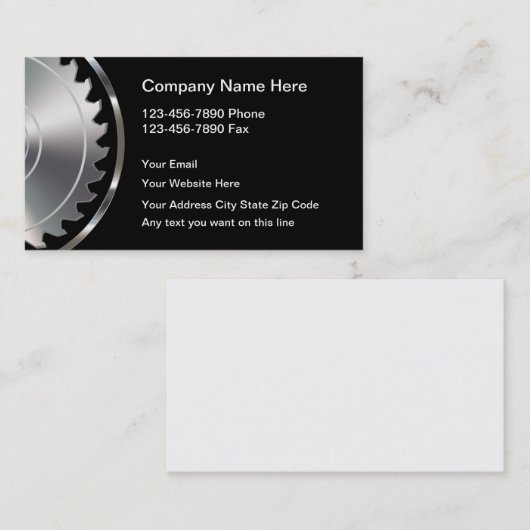 高級なハンドマンと建築名刺 名刺 (正面/裏面)