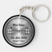 高級なパーソナルトレーナープロモーションキーホルダー キーホルダー (裏面)