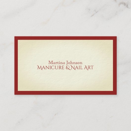 高級なフレームルックスタイリッシュ 名刺 (正面)