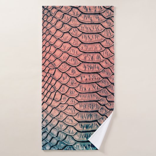 高級なヘビの皮のテクスチャbackgroundtexture、leathe バスタオル (バスタオル)