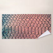 高級なヘビの皮のテクスチャbackgroundtexture、leathe バスタオル (バスタオル)