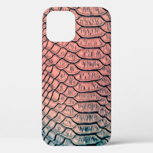 高級なヘビの皮のテクスチャbackgroundtexture、leathe iPhone 12ケース