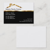 高級な不動産ブローカーの名刺 名刺 (正面/裏面)