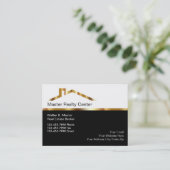 高級な不動産ブローカーの名刺 名刺 (スタンド正面)