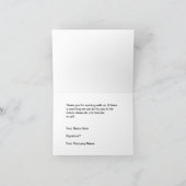 高級な企業のサンキューカード サンキューカード (内部)