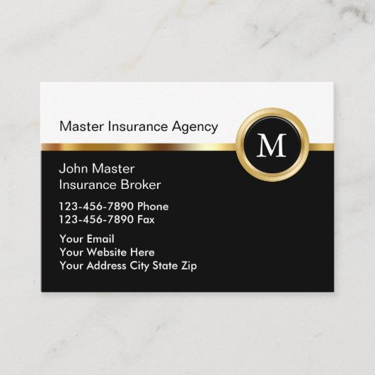 高級な保険名刺 名刺 (正面)