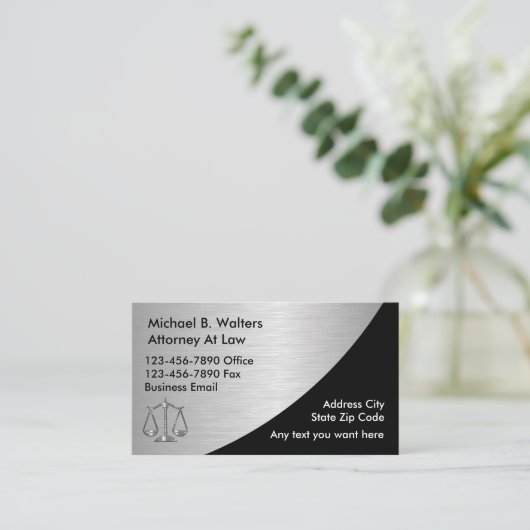高級な弁護士の名刺 名刺 (スタンド正面)