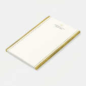 高級な弁護士フェイク金ゴールドグリッターストライプのエレガント ポストイット (アングル)