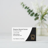 高級な歯医者のオフィスアポイントメントカードデザイン 名刺 (スタンド正面)