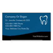高級な歯科医の名刺の磁石モダンスタイル マグネット名刺 (正面)