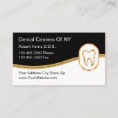 高級な歯科医アポイントメント名刺テンプレート 名刺 (正面)