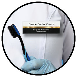 高級な歯科医オフィススタッフ 名札