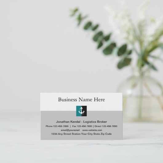 高級な海運 名刺 (スタンド正面)